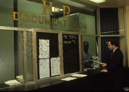 House of Representatives Document Room Window