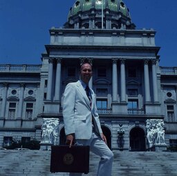 Member Photo on Capitol Steps