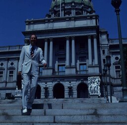 Member Photo on Capitol Steps