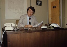 Office Photographs, Sitting at desk