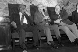 Three House Speakers sitting on House Floor