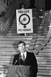 Pro Life Rally, Speaking, Rotunda, Supporters