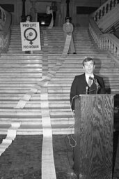 Pro Life Rally, Speaking, Rotunda, Supporters