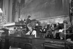 Swearing In Day, Seated, House Floor, Speaker's Rostrum