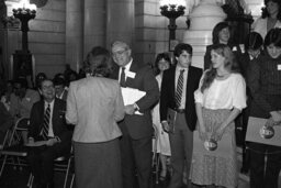 Art Exhibit (Rotunda Ceremony), Representative Ryan with Representative Honaman, School Children