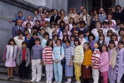 Group Photo, School Students on the Capitol Steps, Members, School Children