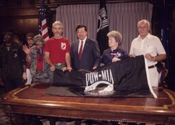 Group Photo, POW MIA Flag Presentation, Governor's Reception Room, Members