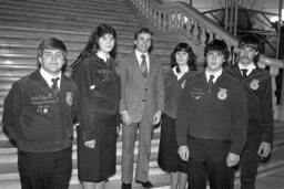 Group Photo of Students in Main Rotunda, Members, Students