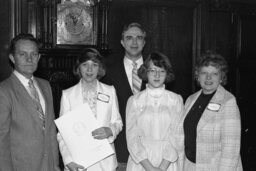 Citation Presentation by Representative, Governor's Reception Room, Members