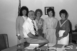 Group Photo in a Representative's Office, Members, Staff Workers