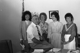 Group Photo in a Representative's Office, Members, Staff Workers