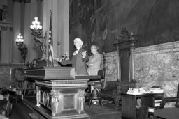 Group Photo, John Harris Presentation on the House Floor, Members, Speaker's Office