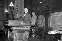 Group Photo, John Harris Presentation on the House Floor, Members, Speaker's Office