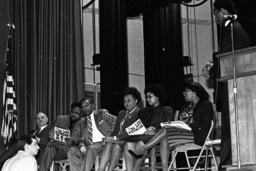 Black History Month Celebration, Black History Month Assembly at a High School, High School Auditorium, Members, Senate Members