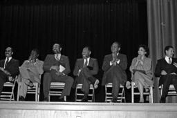 Black History Month Celebration, Black History Month Assembly at a High School, High School Auditorium, Members