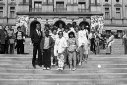 Group Photo on Capitol Steps, Capitol and Grounds, Members, Students