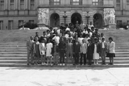 Group Photo on Capitol Steps, Capitol and Grounds, Members, Students