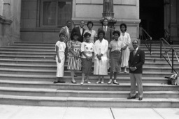 Group Photo on Capitol Steps, Capitol and Grounds, Members, Students