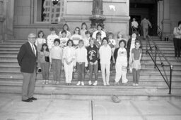 Group Photo on Capitol Steps, Main Rotunda, Members, Students