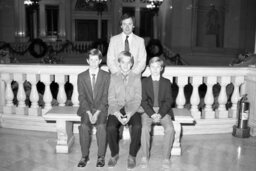 Photo Op in Main Rotunda, Members, Students