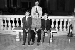 Photo Op in Main Rotunda, Members, Students