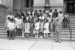 Group Photo on Capitol Steps, Capitol and Grounds, Members, Students