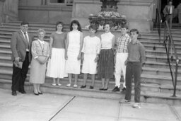 Group Photo on Capitol Steps, Capitol and Grounds, Members, Students