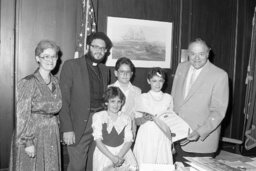 Group Photo in a Representative's Office, Clergy, Guests, Members, Office