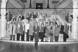 Group Photo in Main Rotunda, Members, Press Room, Senior Citizens