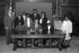 Bill Signing in Governor's Reception Room, Guests, Members