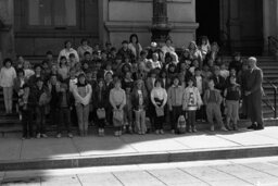 Group Photo on Capitol Steps, Capitol and Grounds, Members, Students