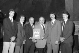 Citation Presentation to Basketball Champs, Athletes, Members, Speaker's Rostrum