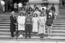 Group Photo on Capitol Steps, Capitol and Grounds, Members, Students