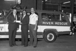 Grant Presentation to River Rescue, EMS Personnel, Members, River Rescue Station
