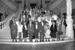 Group Photo in Main Rotunda, Members, Senator's Office, Senior Citizens