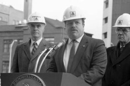 Press Conferences, Press Conference at a Construction Site, Governor, Members, Senate Members