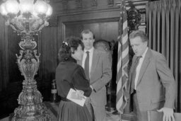 Bill Signing in Governor's Reception Room, Members, Reporters