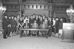 Group Photo in the Governor's Reception Room, Members, Students