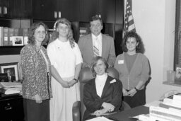 Group Photo in Representative's Office, Guests, Members, Office