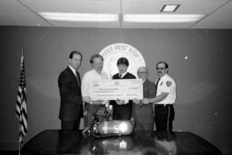 Grant Presentation to Ross West View EMA, EMS Personnel, Members