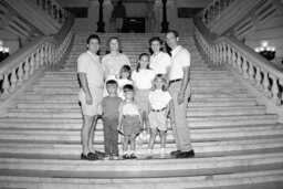 Group Photo in Main Rotunda, Members, Visitors to the State Capitol