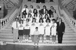 Group Photo in Main Rotunda, Athletes, Members, Senate Members