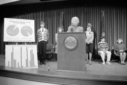 Press Conference on Balloons and the Environment, Members, Participants, Press Room, Students