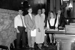 Group Photo on the House Floor, Guests, Members, Speaker's Rostrum