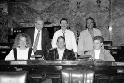 Group Photo on the House Floor, Guests, Members