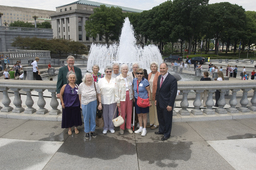 Senior Citizens Tour of the State Capitol, Group Photo near the fountain