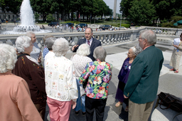 Senior Citizens Tour of the State Capitol, Group Photo near the fountain