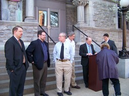 Press Conference, In District with the Mayor of Williamsport