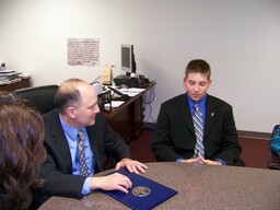 Citation Presentation, In District Office, Clergy, Constituents, Parents, School Children, Staff