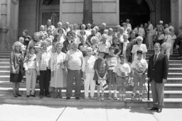 Group Photo on Capitol Steps, Main Rotunda, Members, Senior Citizens